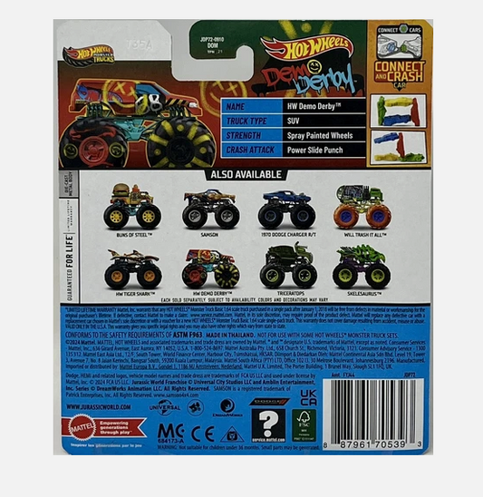 Hot Wheels Monster Trucks - HW Demo Derby Diecast Car