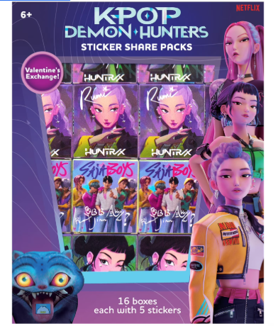 KPop Demon Hunters Sticker Box Share Packs (Netflix COLLAB)