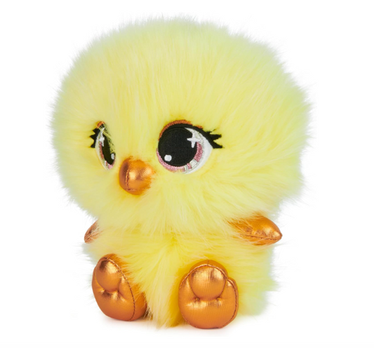 Pushy Pets Chick Stuffed Animal, Yellow, 6”