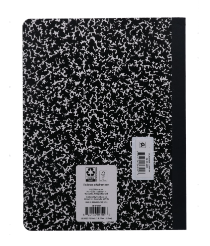 Pen+Gear- Wide Ruled Composition Book, 7.5"x 9.75", Marble Design, Paper Cover, 80 Sheets