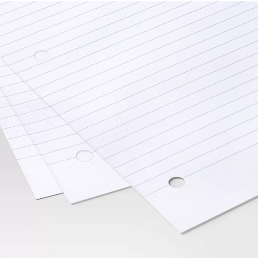 Wide Ruled Loose Leaf Notebook Filler Paper -175ct
