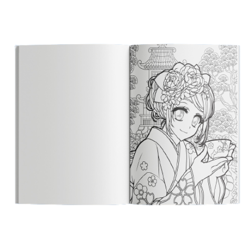 Manga Coloring Book
