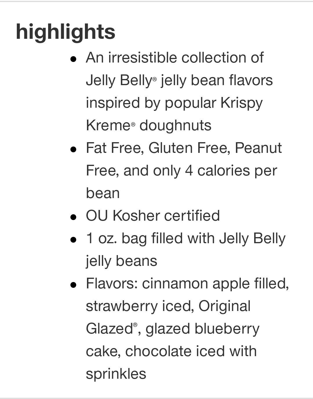 Jelly Belly Krispy Kreme Jelly Beans, *BUY ONE GET ONE FREE* LIMITED TIME