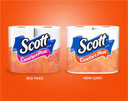 Scott Comfort Plus 1-Ply Bathroom Tissue, 4-ct. Packs