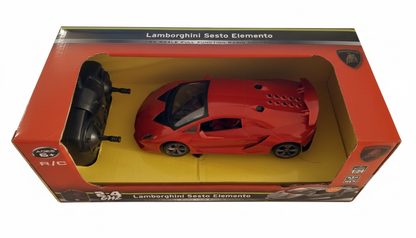 Lamborghini Sesto Elemento 1:24 Scale RC Car - Red [Full Function Radio Control]