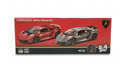 Lamborghini Sesto Elemento 1:24 Scale RC Car - Red [Full Function Radio Control]