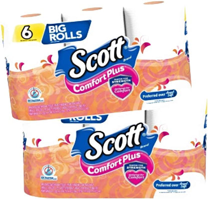 Scott Comfort Plus Toilet Paper (6 Regular Rolls)