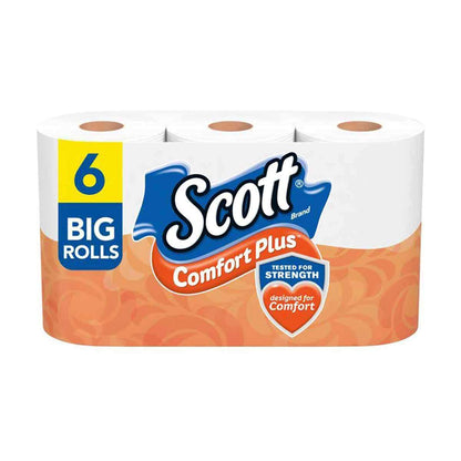 Scott Comfort Plus Toilet Paper (6 Regular Rolls)
