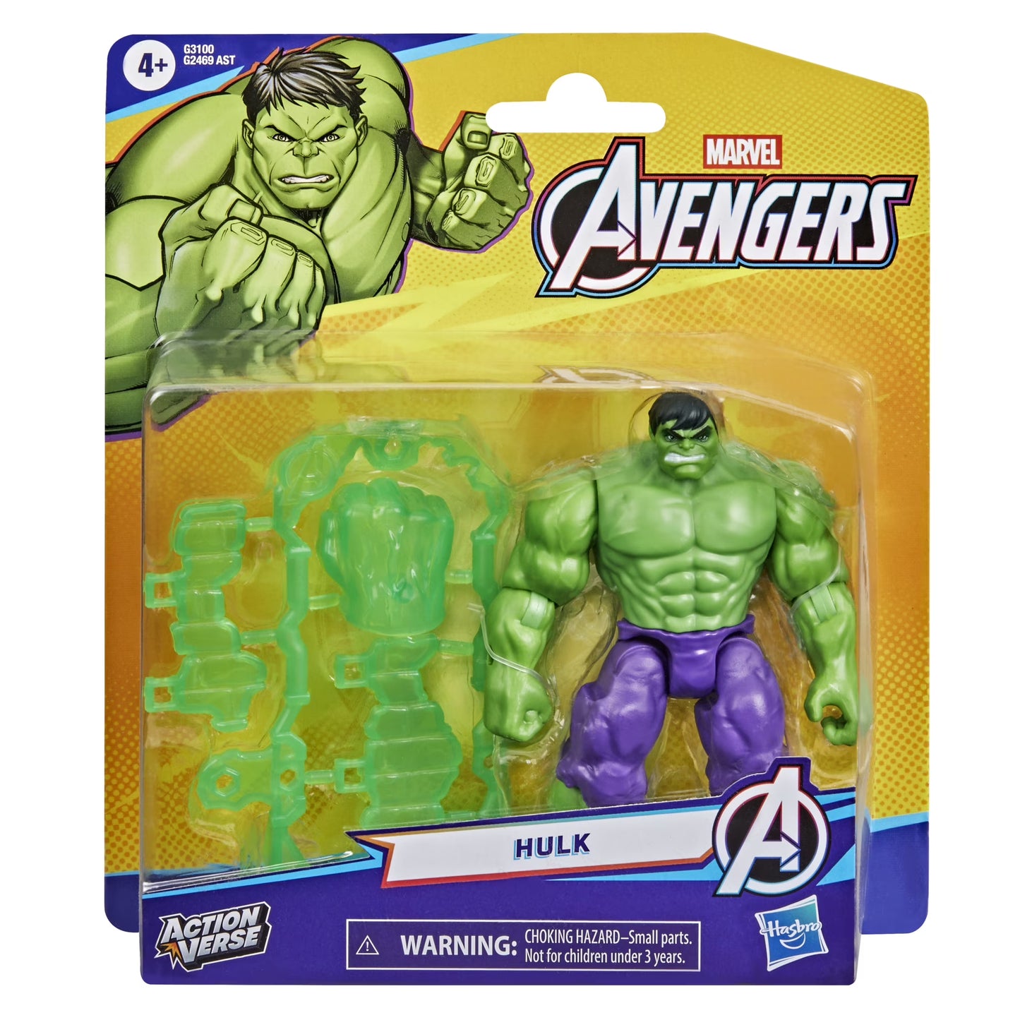 Marvel Avengers HULK- ActionVerse Figurine [ages 4+]