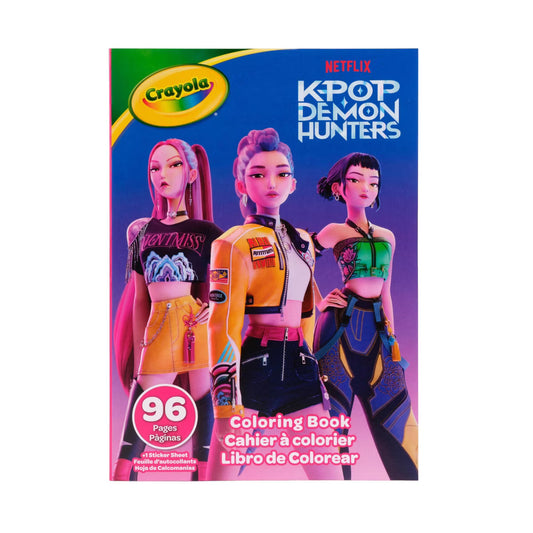 Crayola- K-Pop Demon Hunters Coloring Book (96 Pages)