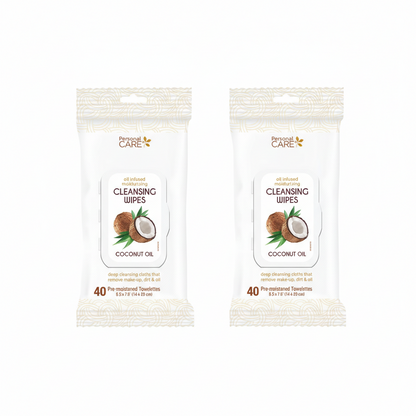 Coconut Oil Infused Cleansing Wipes [2 for 1 DEAL]