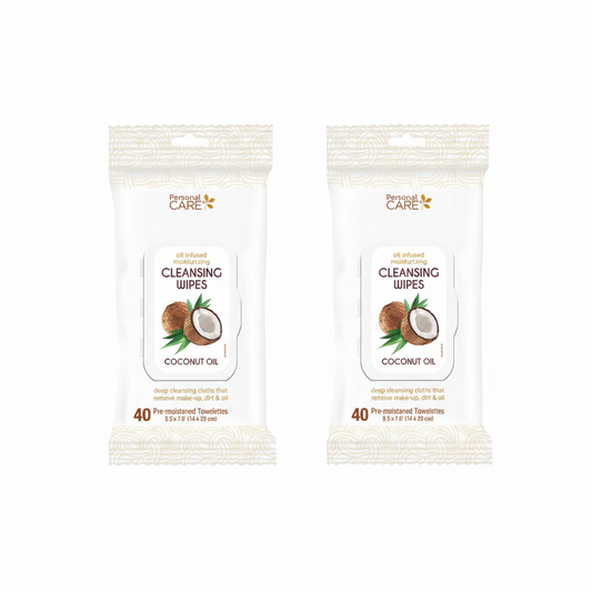 Coconut Oil Infused Cleansing Wipes [2 for 1 DEAL]