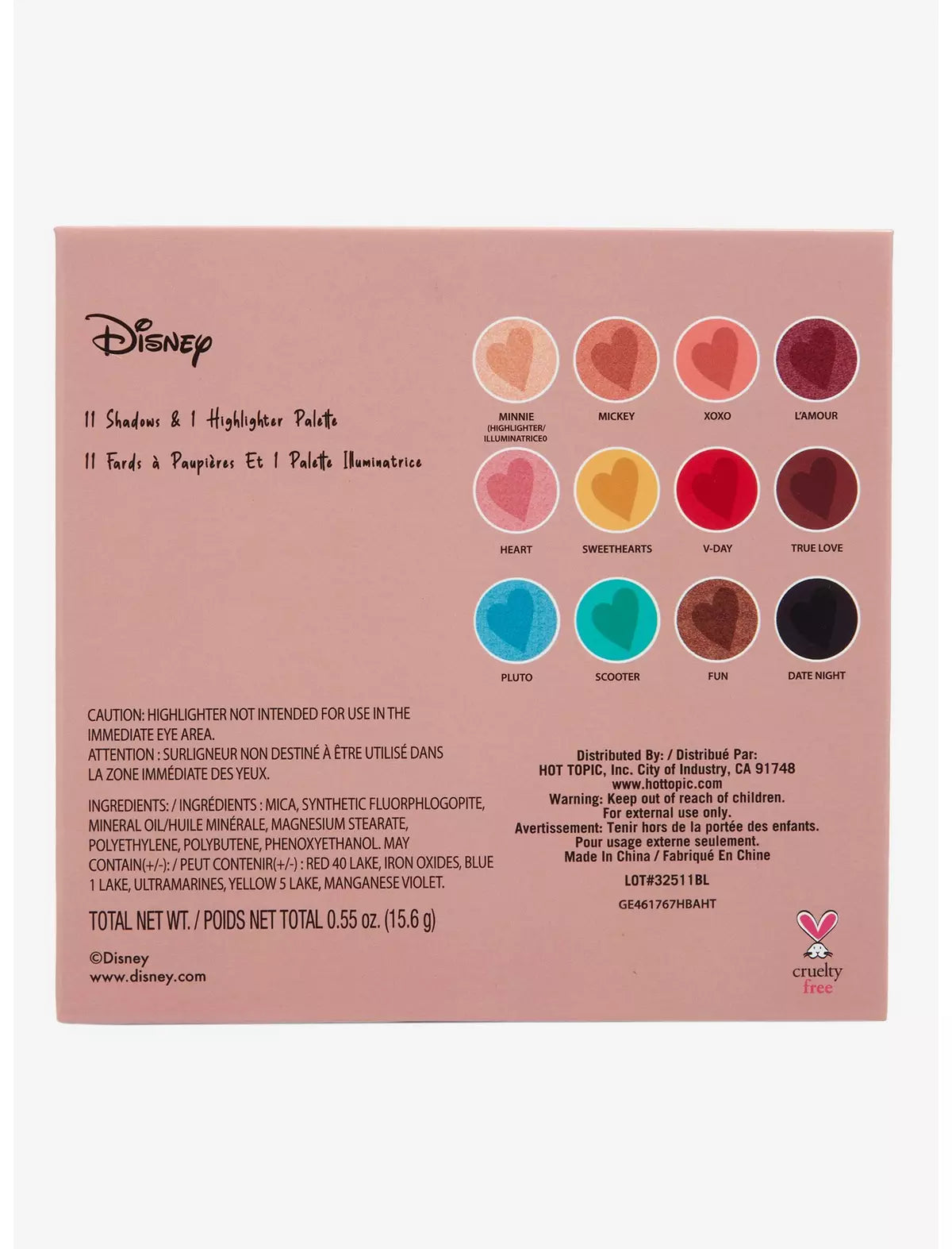 Mickey & Minnie Shadow Palette