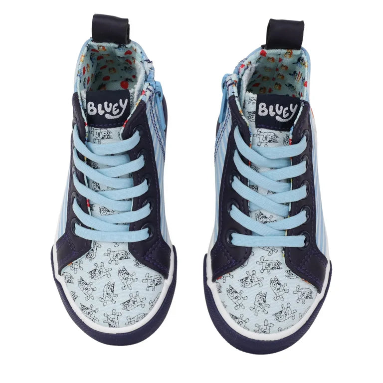 Bluey - Toddler Kids Zip-Up High Top Sneaker