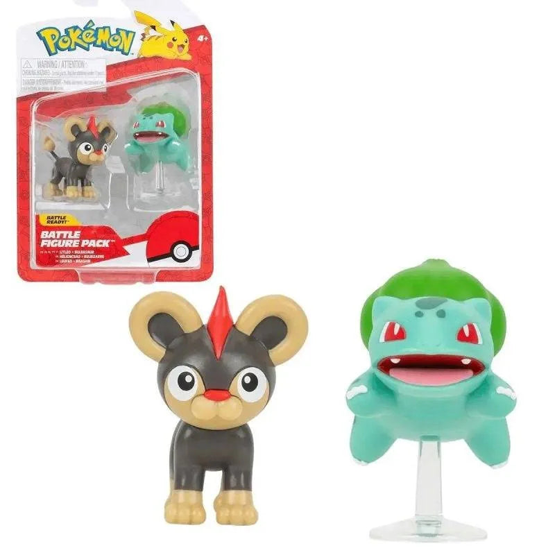 Pokemon - Battle Figure Litleo & Bulbasaur (Mini Figure 2-Pack)