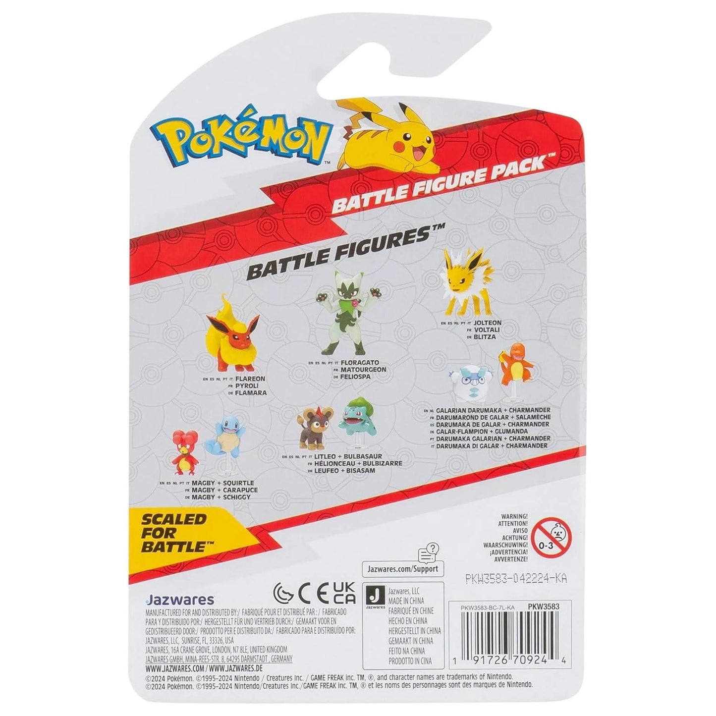 Pokemon - Battle Figure Litleo & Bulbasaur (Mini Figure 2-Pack)
