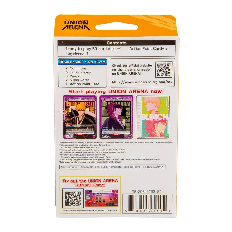 Bandai - Bleach Union Arena Thousand-Year Blood War Starter Deck