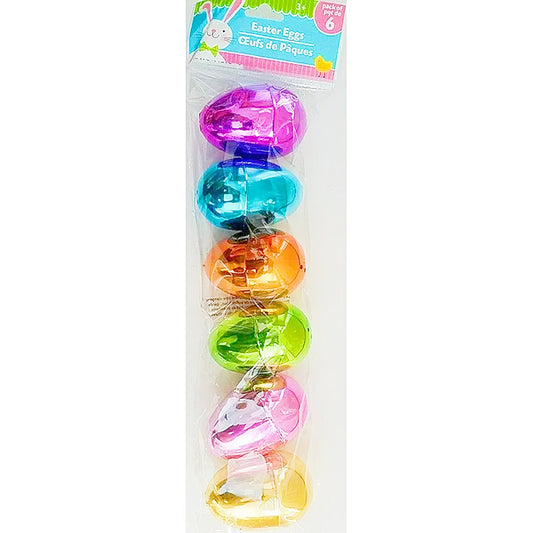 Metallic Easter Eggs - 6 PK