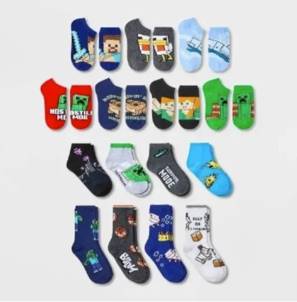 Minecraft Advent Sock Calendar