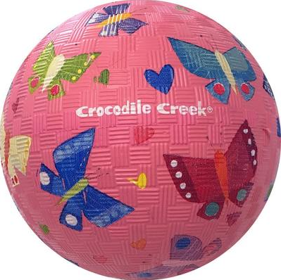 Crocidile Creek GO PLAY!- Large Pink Butterfly Bounce Ball