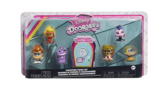 DISNEY Doorables Collectible Figurine- 7 pc Set