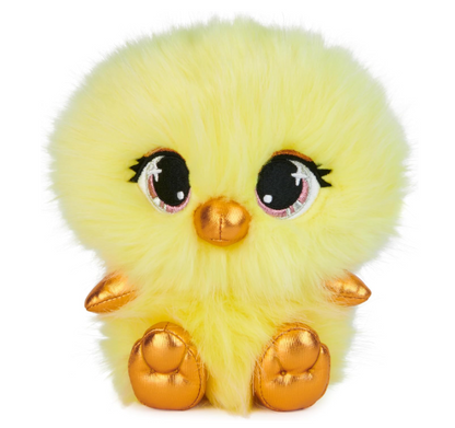 Pushy Pets Chick Stuffed Animal, Yellow, 6”