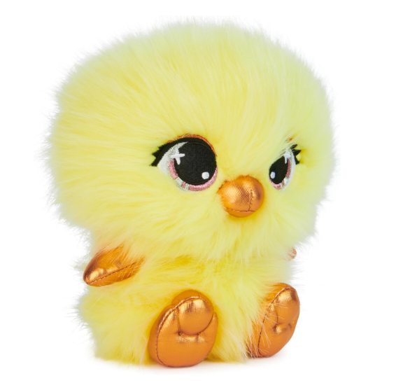 Pushy Pets Chick Stuffed Animal, Yellow, 6”