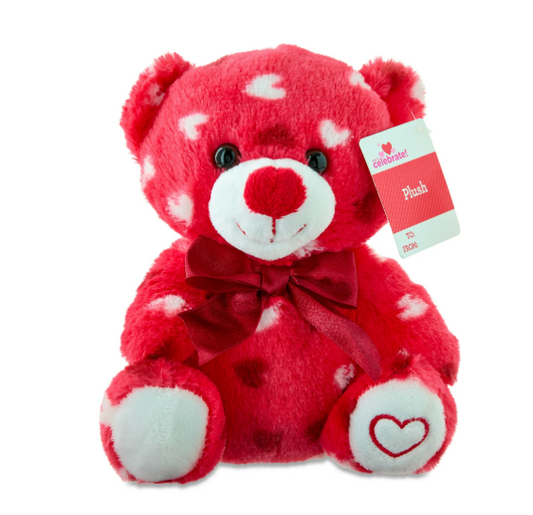 Heart Bear Plush- Valentines Day 6" [Red]