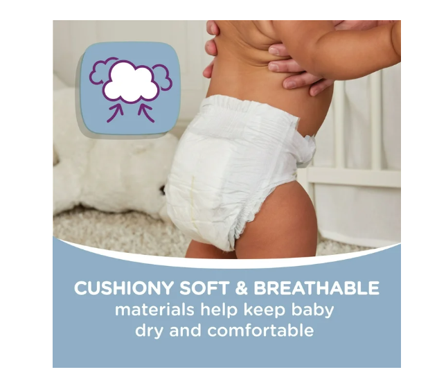 Parent's Choice Dry & Gentle Diapers Size Newborn, 44 Count