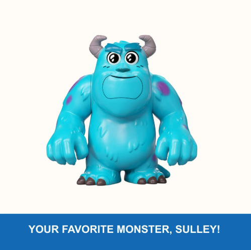Disney & Pixar- Click Figs Monsters Inc. Sulley Toy