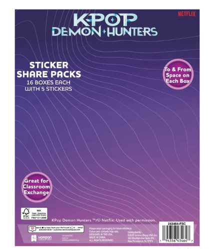 KPop Demon Hunters Sticker Box Share Packs (Netflix COLLAB)