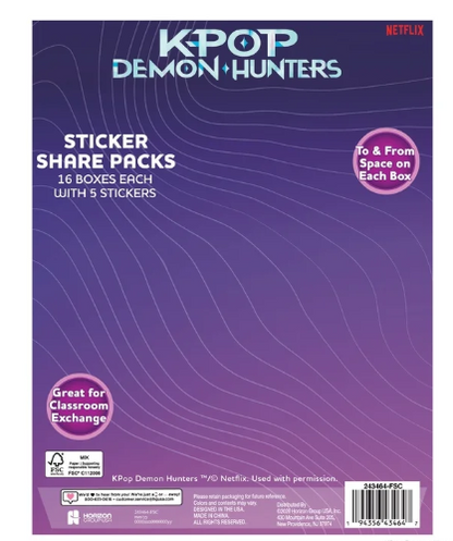 KPop Demon Hunters Sticker Box Share Packs (Netflix COLLAB)