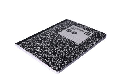 Pen+Gear- Wide Ruled Composition Book, 7.5"x 9.75", Marble Design, Paper Cover, 80 Sheets