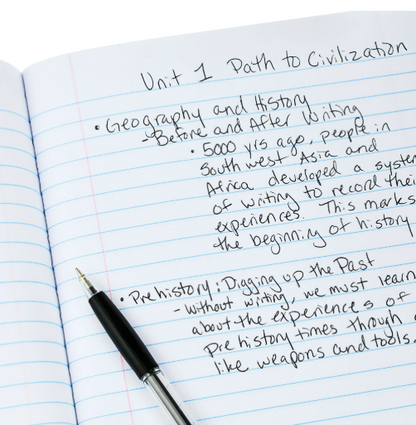 Pen+Gear- Wide Ruled Composition Book, 7.5"x 9.75", Marble Design, Paper Cover, 80 Sheets