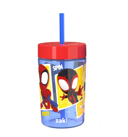 Spiderman and Friends 16oz Straw and Lid Tumbler- Blue