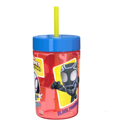 Spiderman and Friends 16oz Straw and Lid Tumbler- Blue