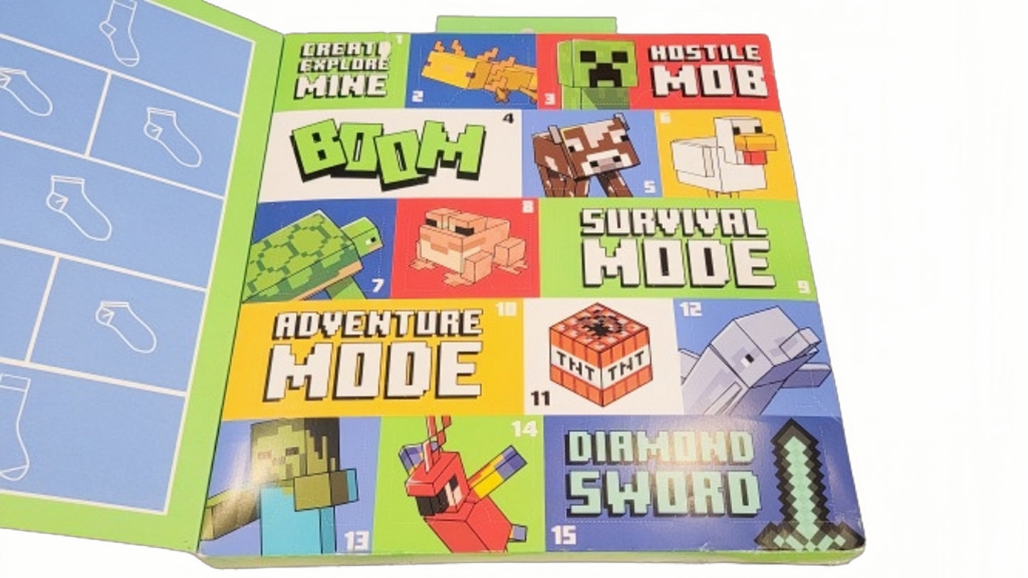 Minecraft Advent Sock Calendar