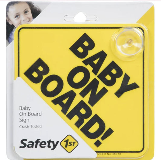 Baby On Board Safety Sign