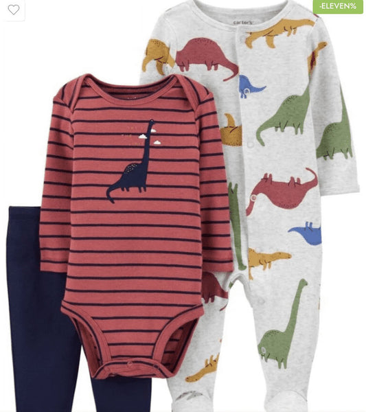 Dinosaur 3 Piece Set – Newborn by Carter's