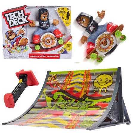 Tech Deck Shred N' Blast Motorised Fingerboard Skateboard