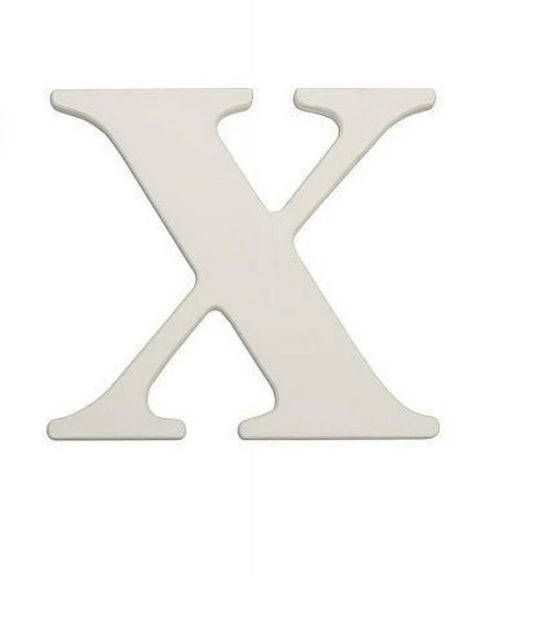 Koala Baby Uppercase Wall Letter X - White