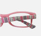 Soft Pink Magnifier Reading Glasses by Fashion