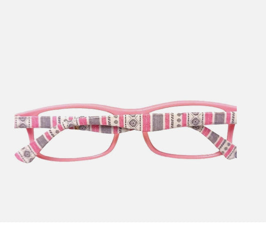 Soft Pink Magnifier Reading Glasses by Fashion