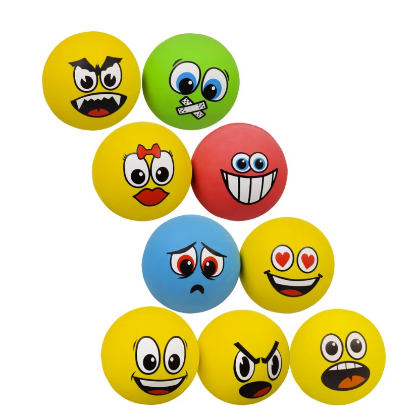 High-Bounce Emoji Sponge Balls